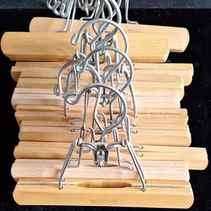 Wooden and Metal Hangers Set